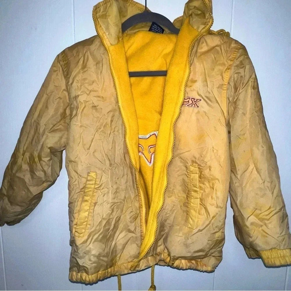 Children’s fox puffer windbreaker coat size l -womens xs/s - Picture 3 of 6